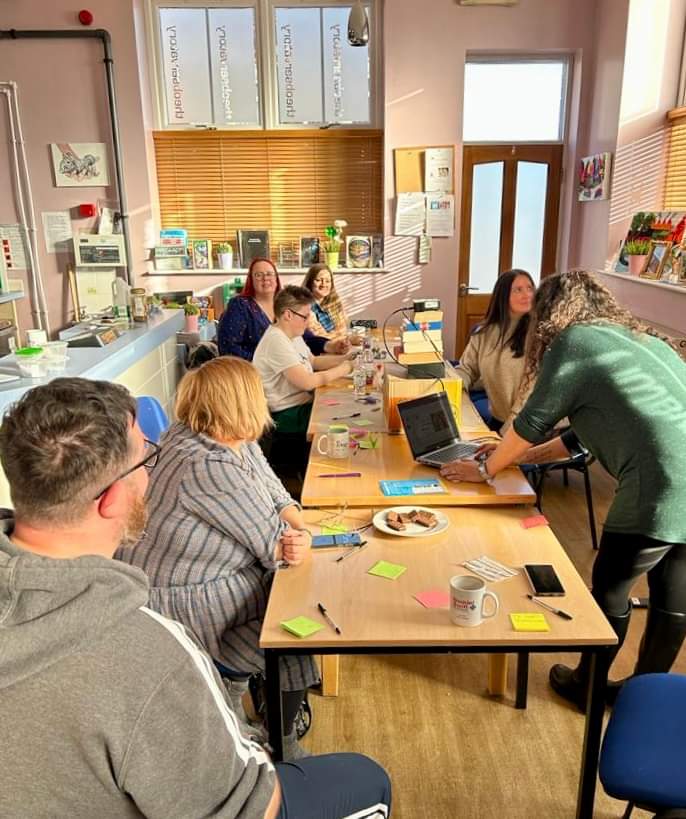 Students and facilitators during a workshop