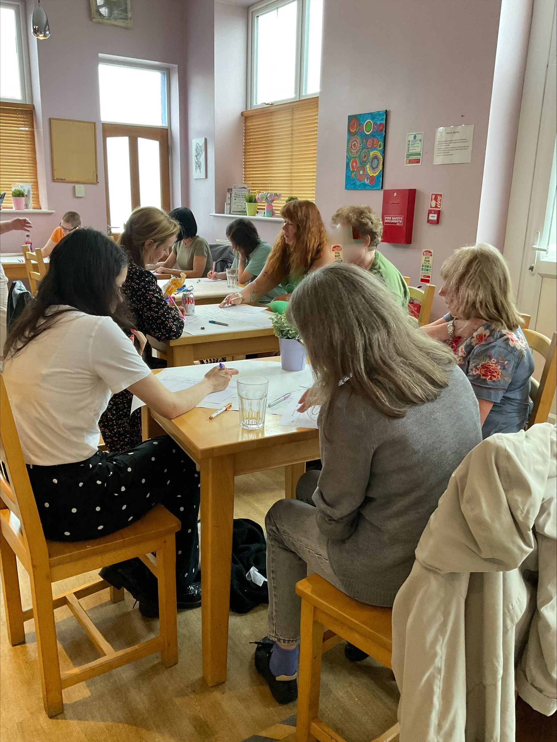 Wellbeing College students attending self-care workshop